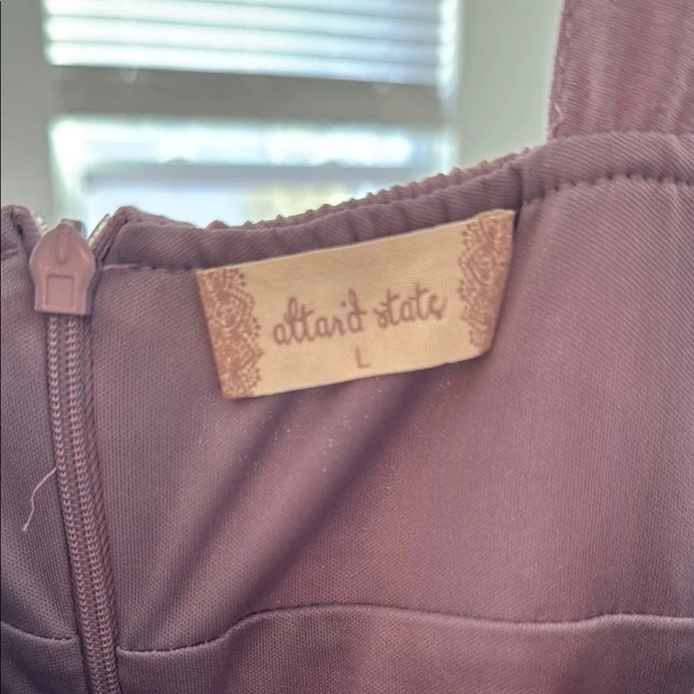Altar'd State Purple Ruffled Mini Sundress - Picture 3 of 3